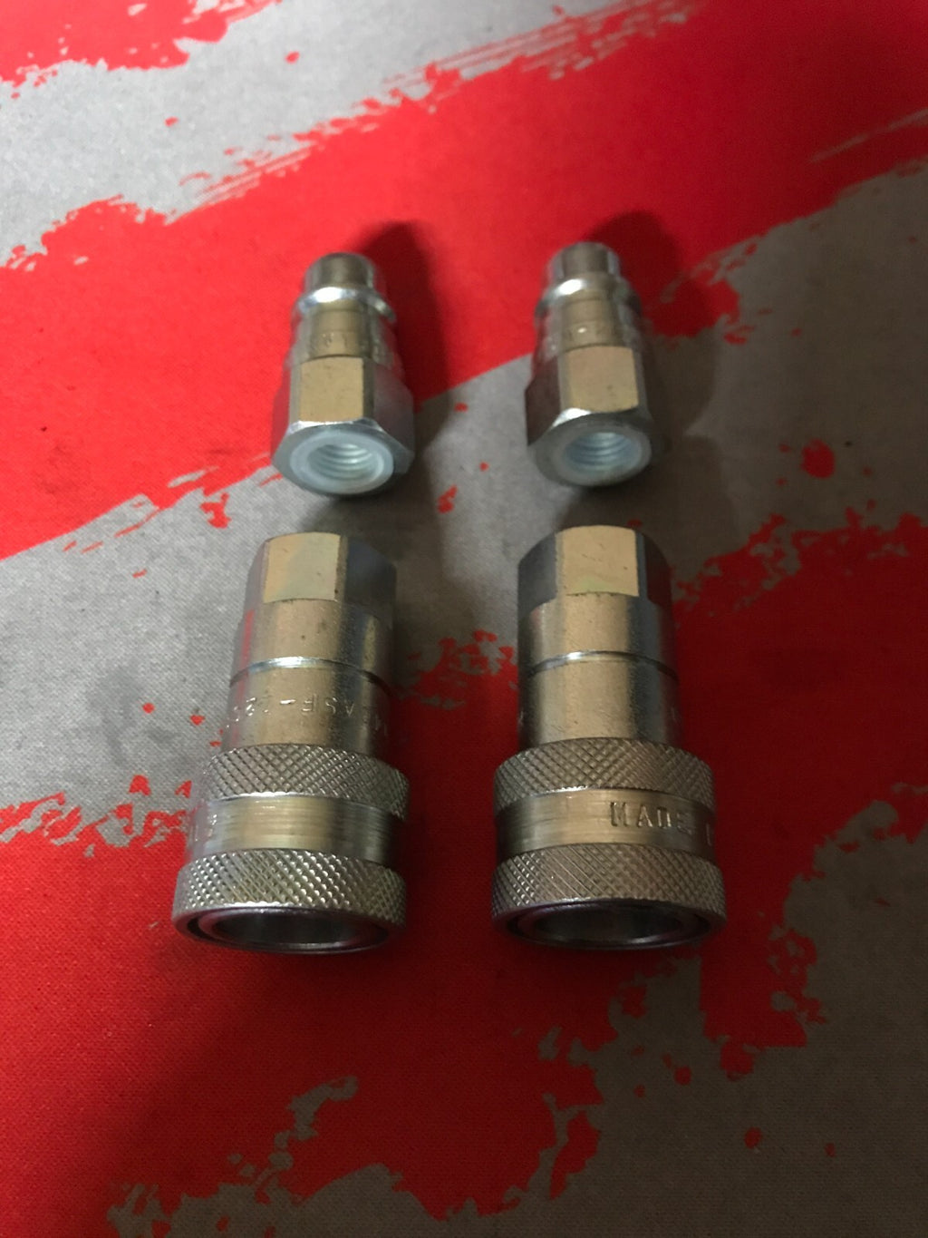 1/4 BSP ISO ANV Quick release Hydraulic male / Female Quick Coupler pack of 2