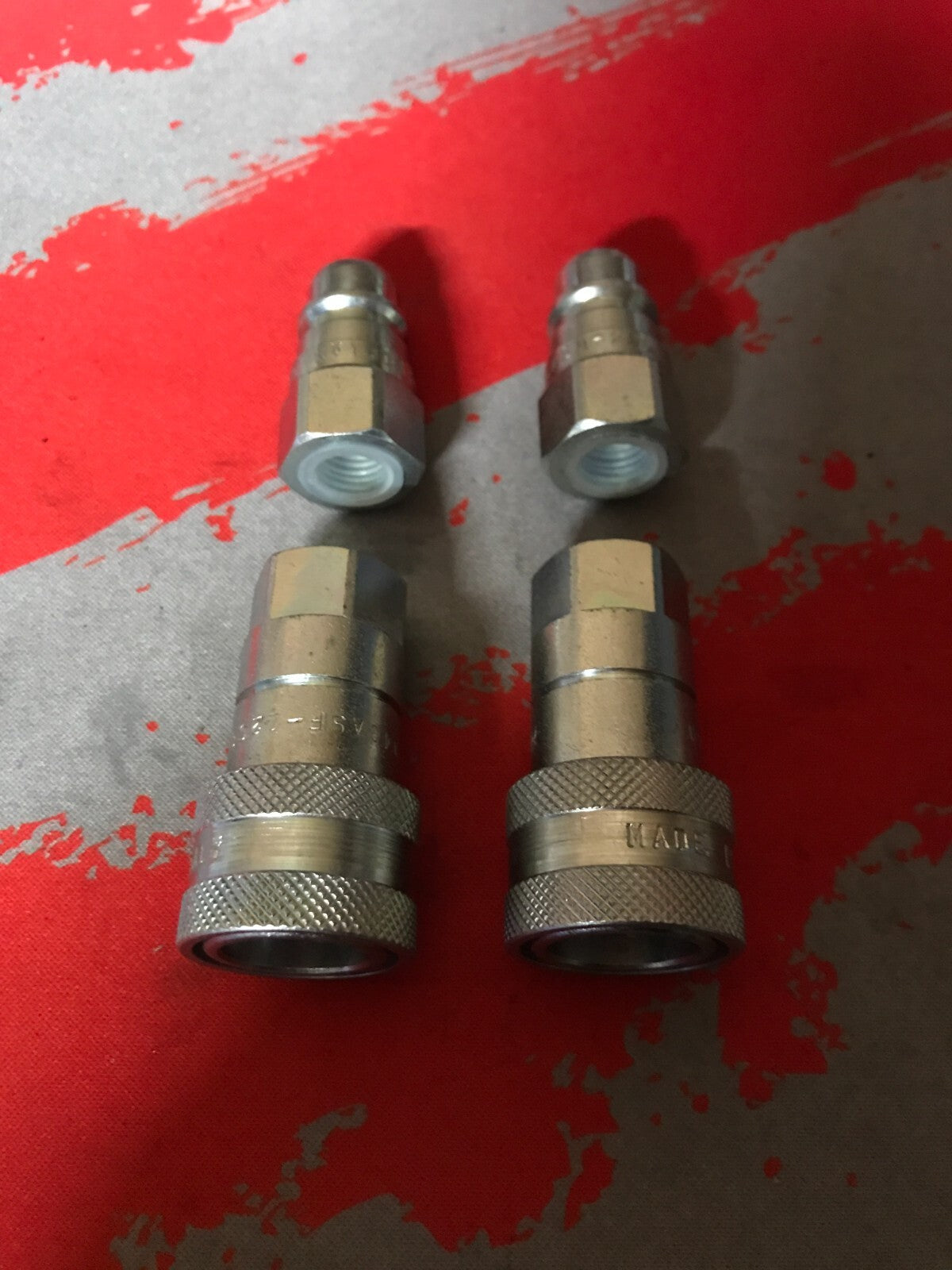 1/4 BSP ISO ANV Quick release Hydraulic male / Female Quick Coupler pack of 2