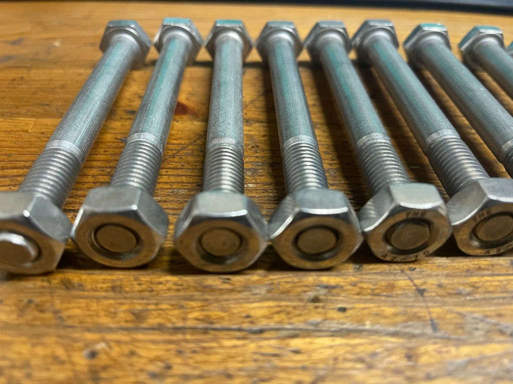 M12 x 100mm Bolt A4 Stainless Steel with nut pack of 10