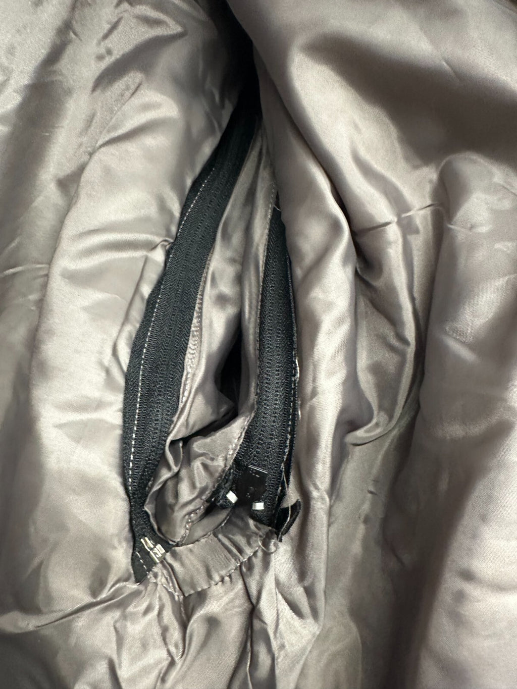 Hi Viz Jacket Zipped Lined with Pockets Hood Grey - Orange  size Large