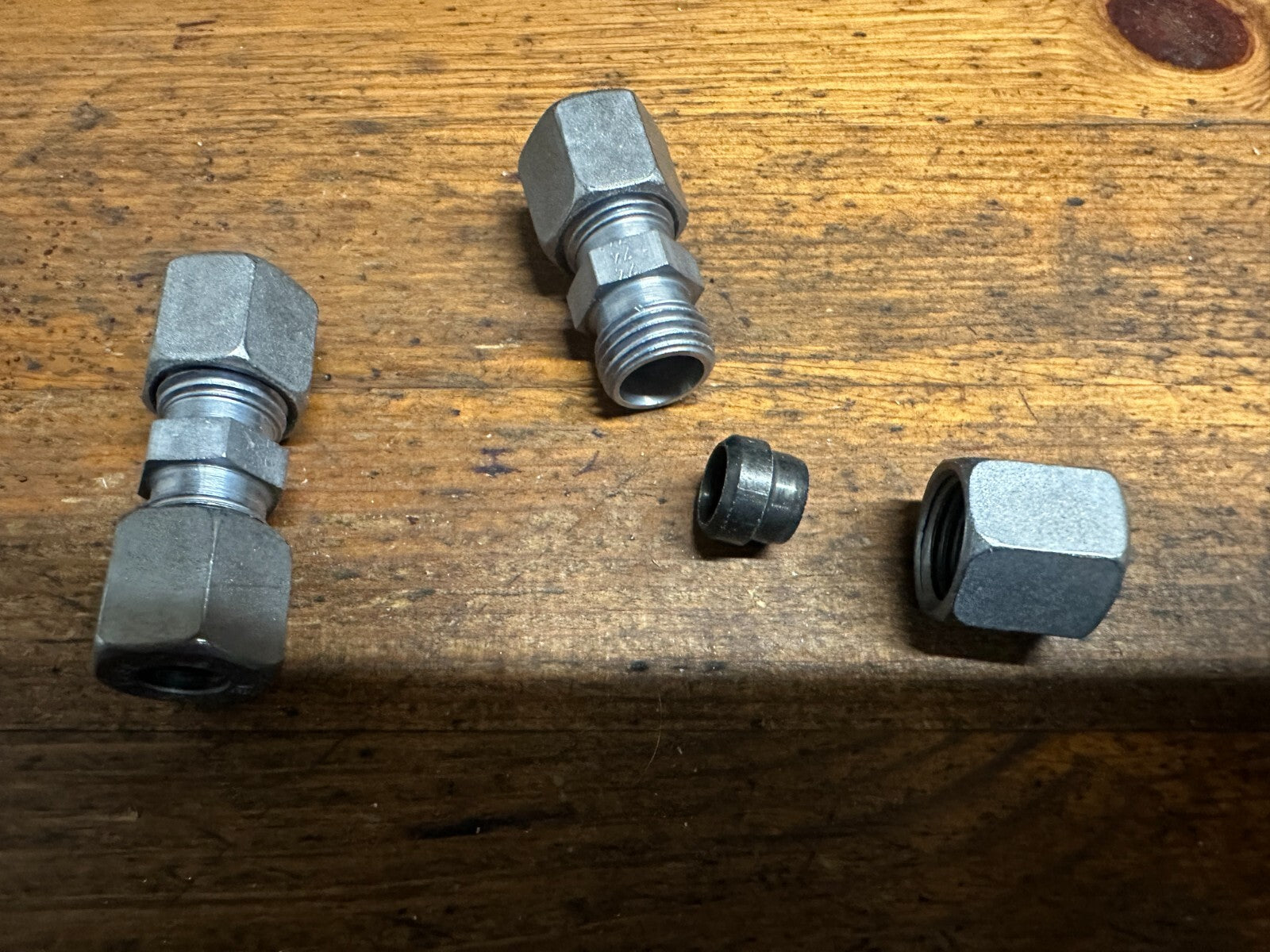 16mm 10L straight joiner Cutting ring Compression Adapter Voss pack of 2