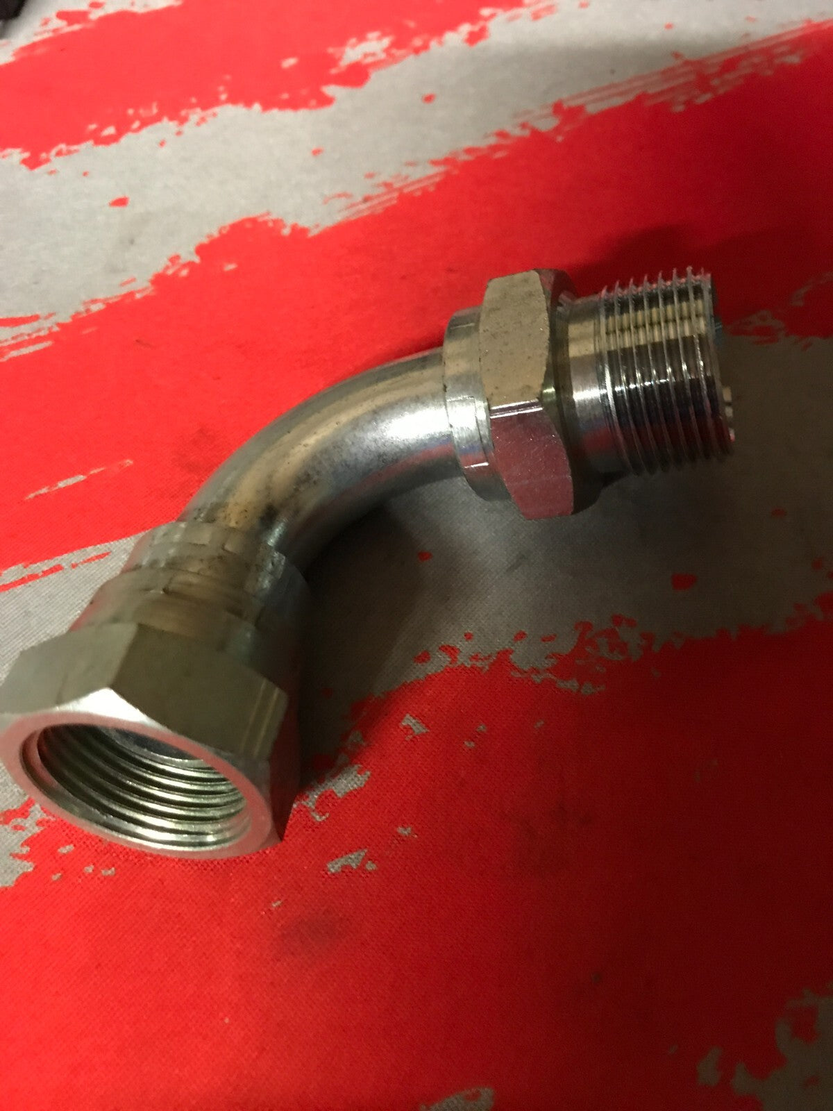 3/4 BSP male / female swept 90 degree hydraulic adapter pack of 1