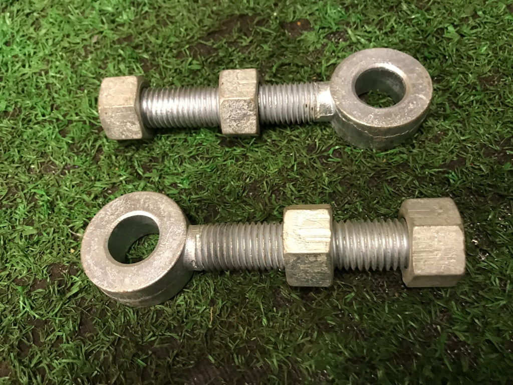 Gate Hinge Eye Bolt Galvanised  100mm x 20mm pack of 2