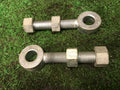 Gate Hinge Eye Bolt Galvanised  100mm x 20mm pack of 2