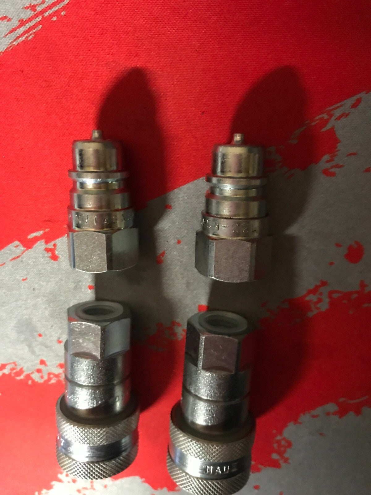 1/4 BSP ISO ANV Quick release Hydraulic male / Female Quick Coupler pack of 2