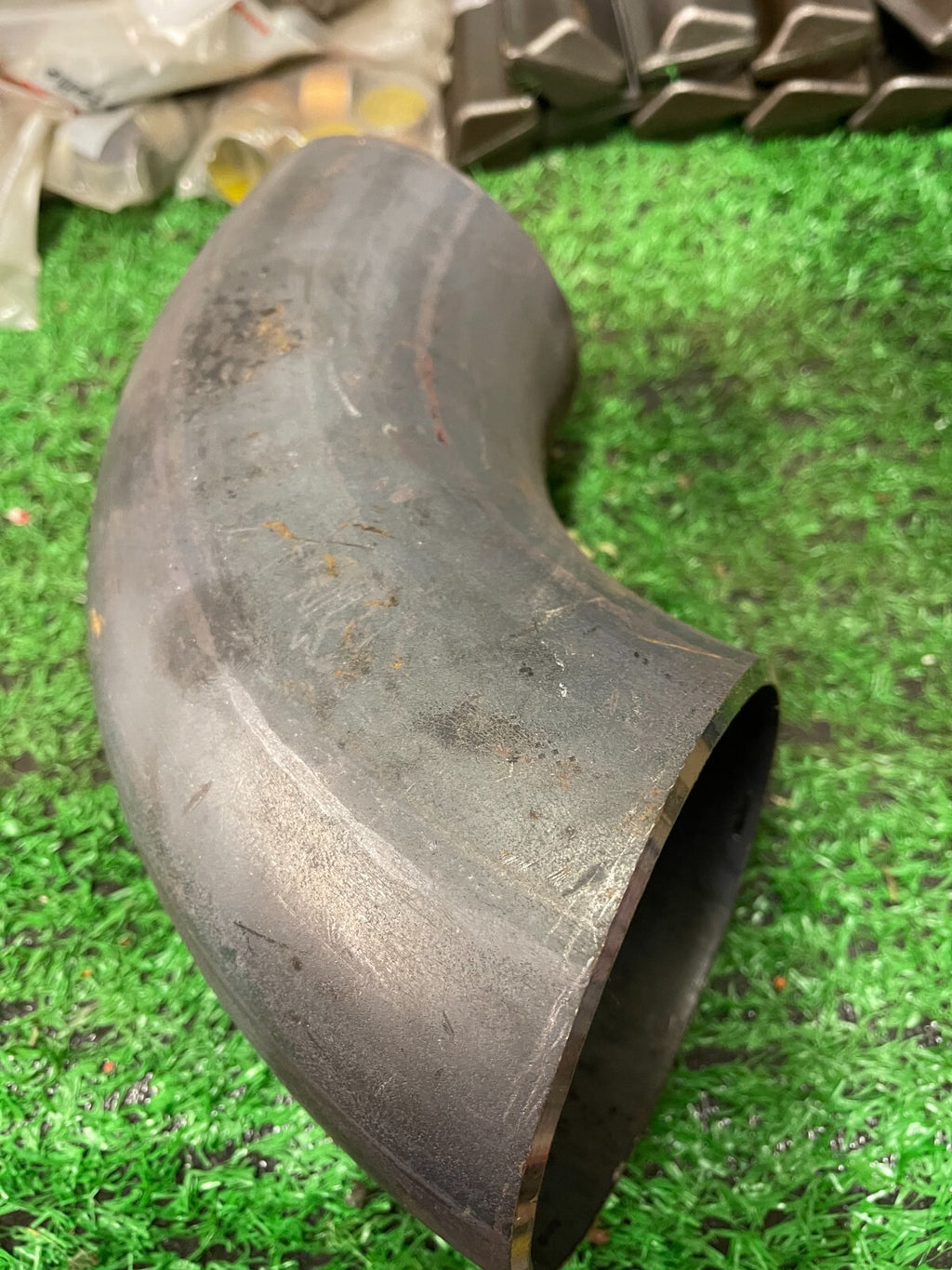 4" steel weld on 90 degrees elbow pipe joiner 114mm od 106mm id