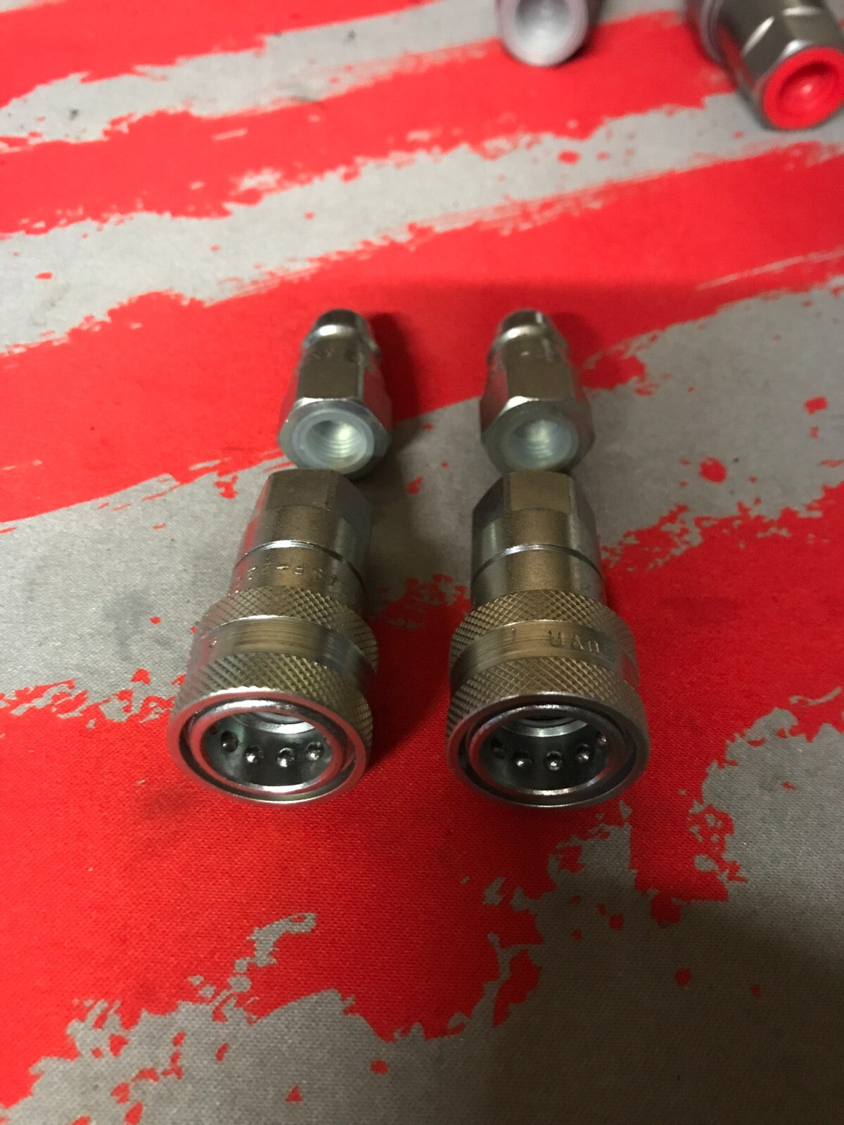 1/4 BSP ISO ANV Quick release Hydraulic male / Female Quick Coupler pack of 2