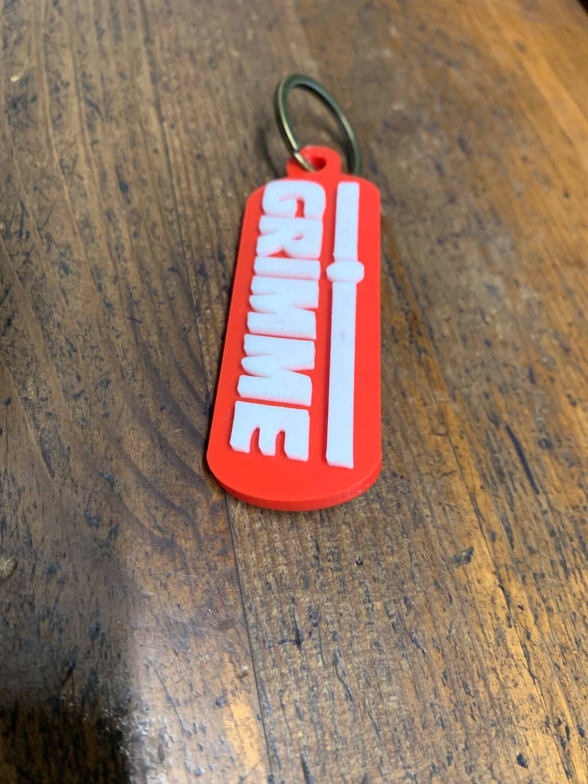 Grimme Key Ring With Logo Plastic 70mm x 26mm x 7mm