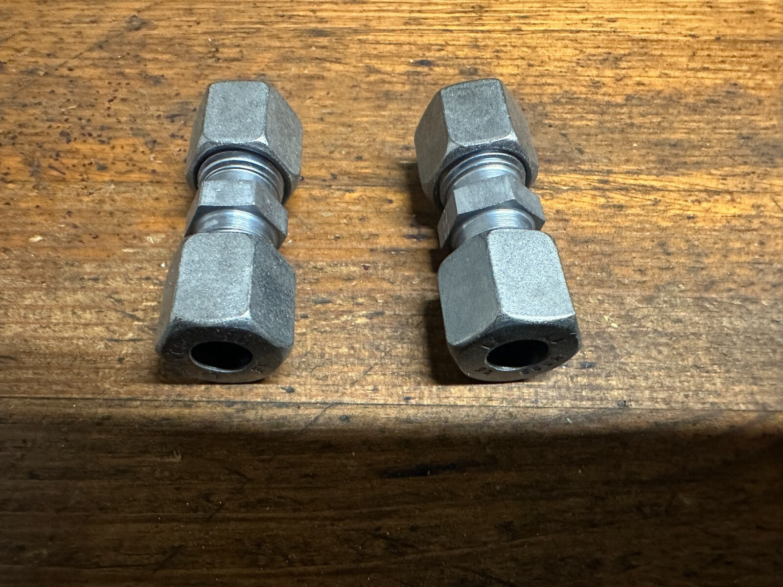 16mm 10L straight joiner Cutting ring Compression Adapter Voss pack of 2