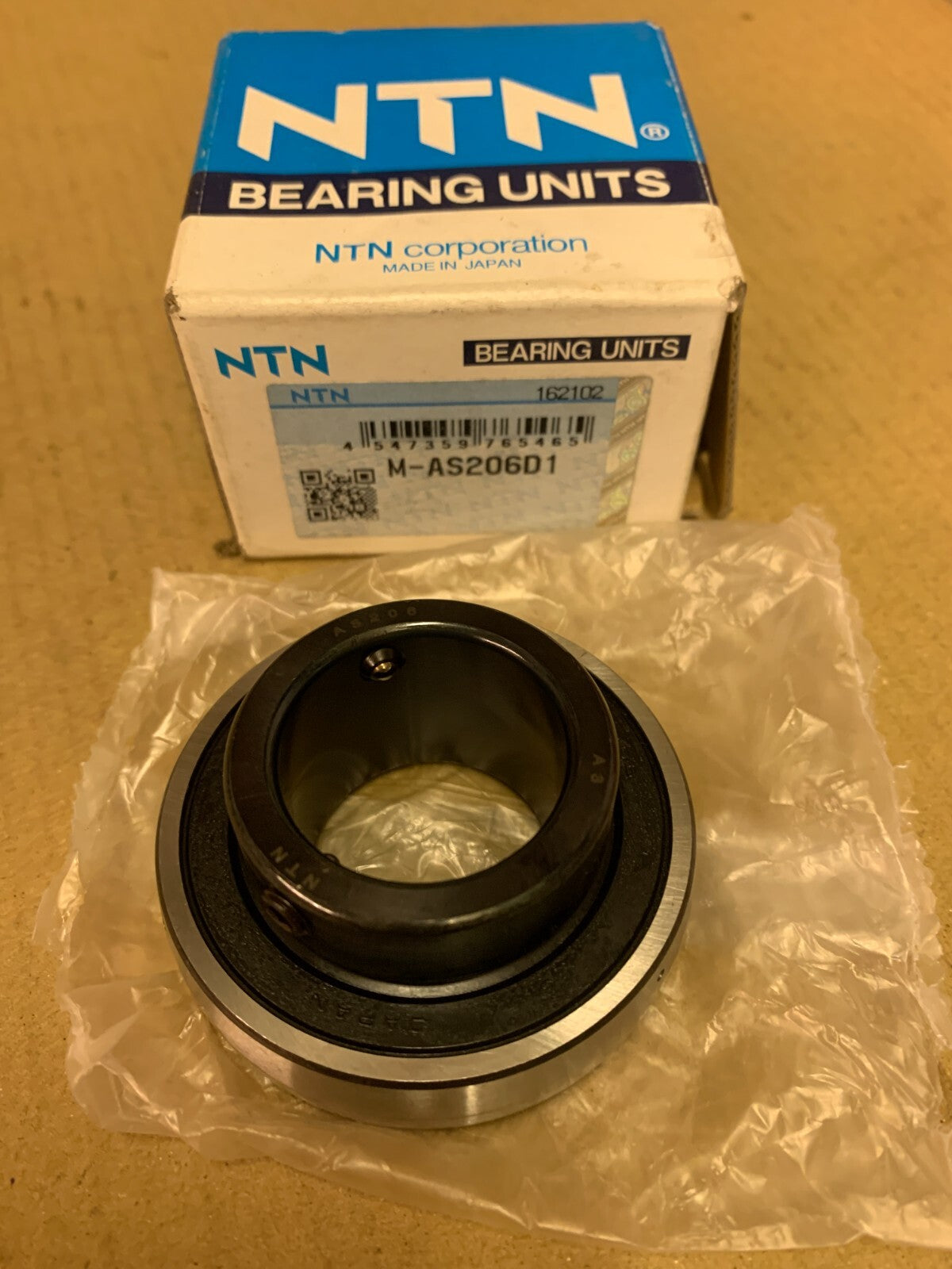 NTN AS206 self aligning bearing flat back