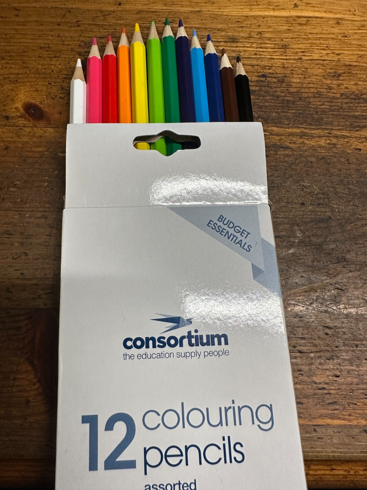 12 Pack COLOURED PENCILS Assorted Colours New in Pack x 2 packs 24 in total