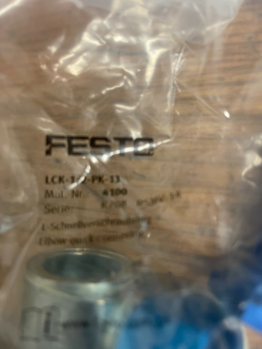 1 Piece Festo LCK-1/2-PK-13 4100 L Elbow Quick connector pack of 4