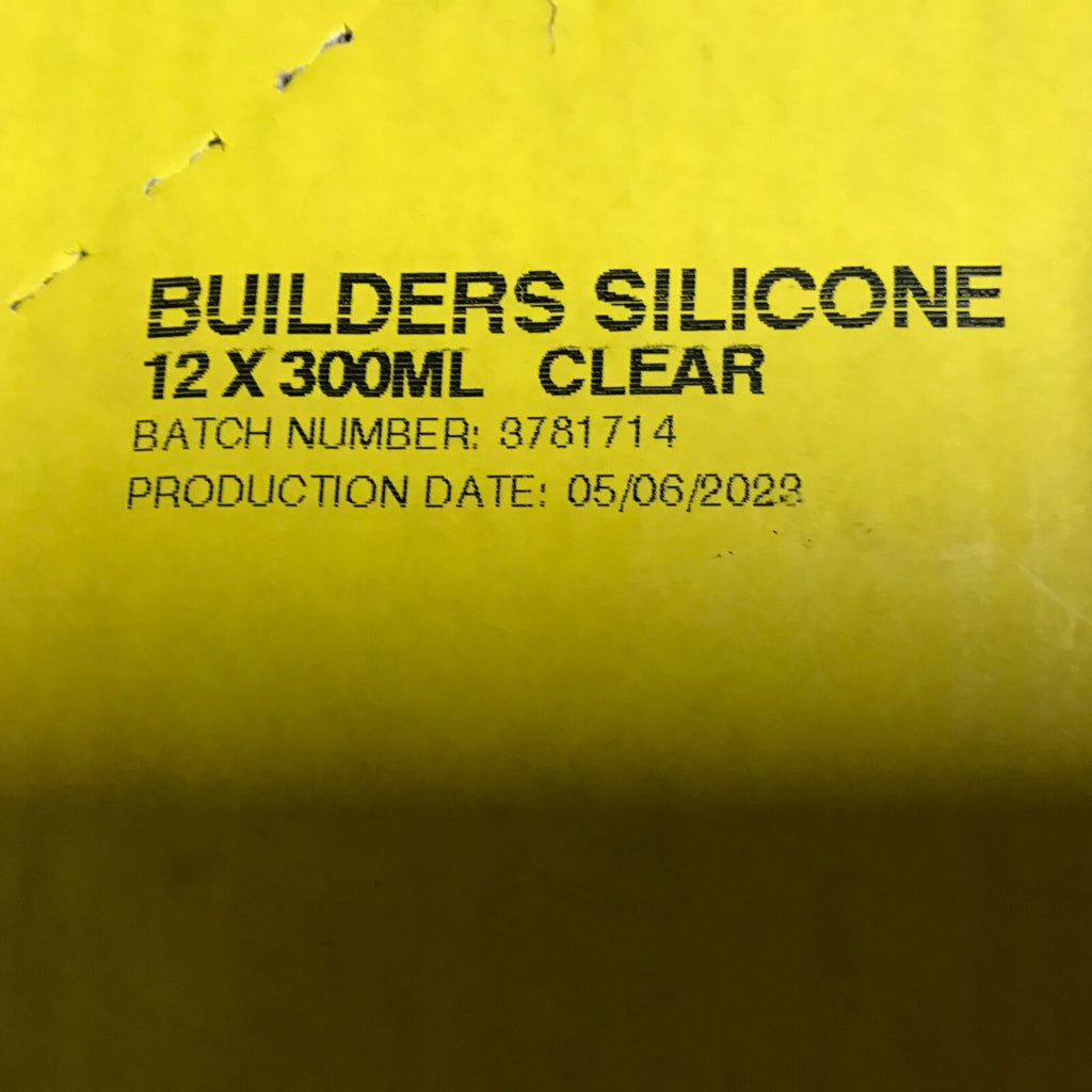Good And Proper Builders Silicone Clear Sealant 300ml Tube Pack of 24