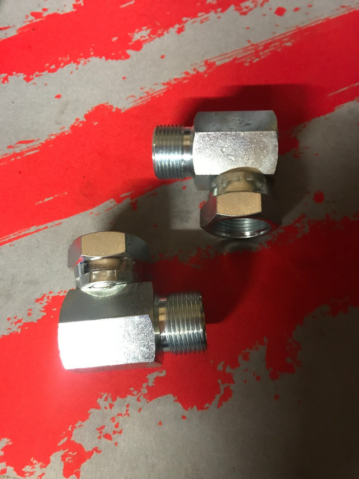 3/4 BSP male / female 90 degree hydraulic adapter pack of 2