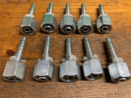 1/4 hydraulic hose insert M14 female pack of 10