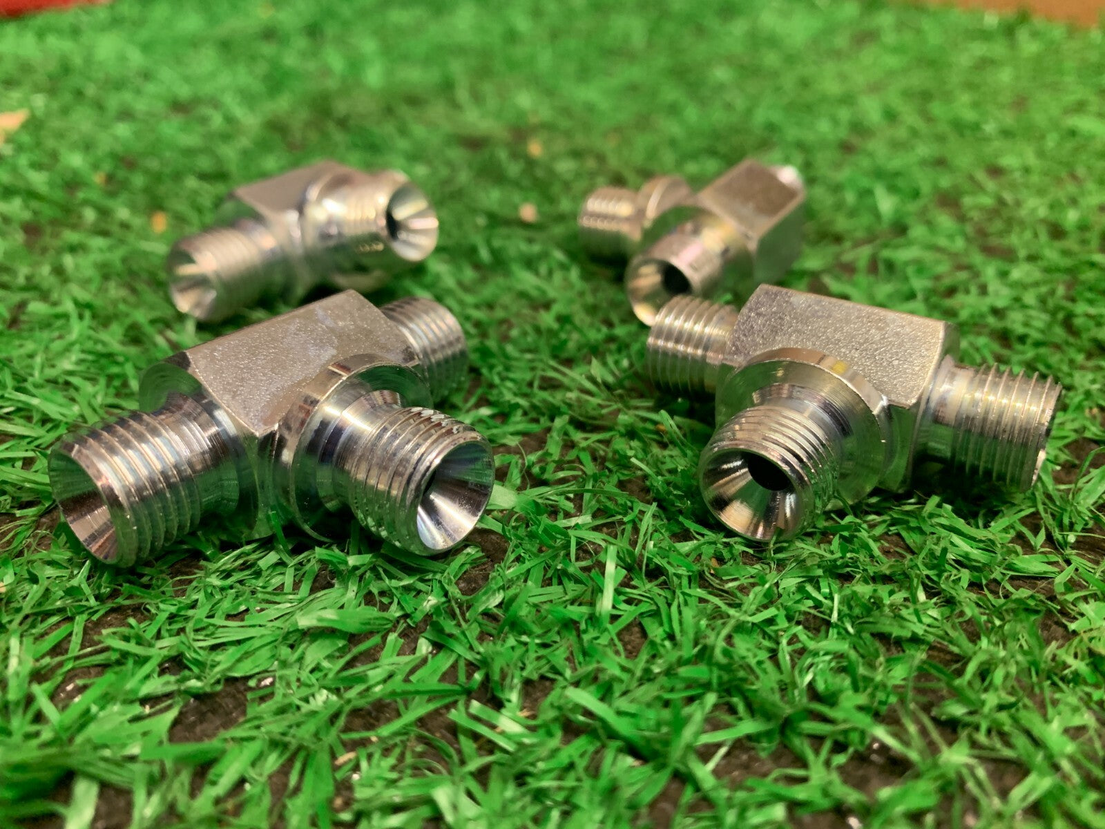 1/4  bsp equal tee piece hydraulic adapter pack of 4