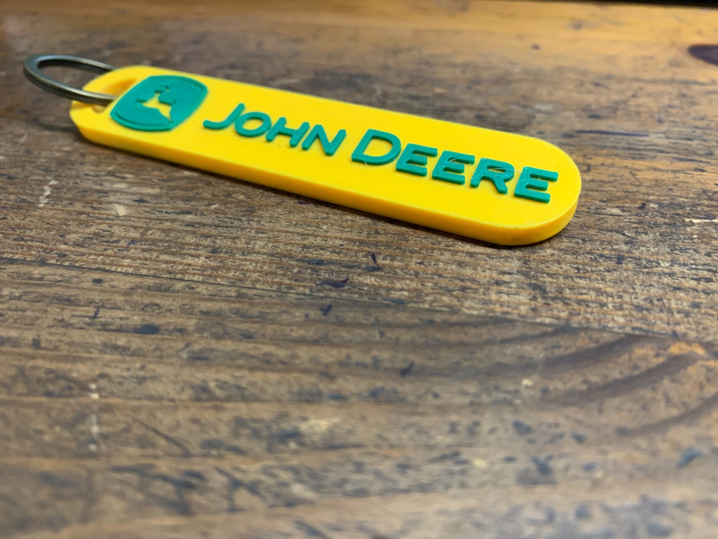 John Deere Key Ring With Logo 95mm x 20mm