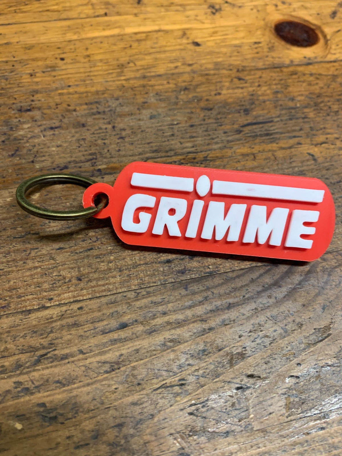 Grimme Key Ring With Logo Plastic 70mm x 26mm x 7mm