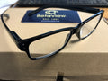 Betaview Reading Glasses Black Frames 3.0 with pouch and cords pack of 5
