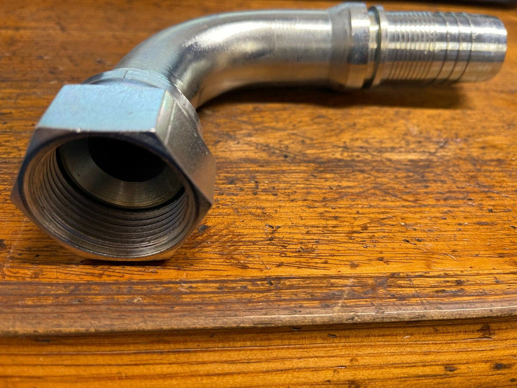 1 inch hydraulic hose insert 1" 5/16 JIC unf female swept 90 pack of 1