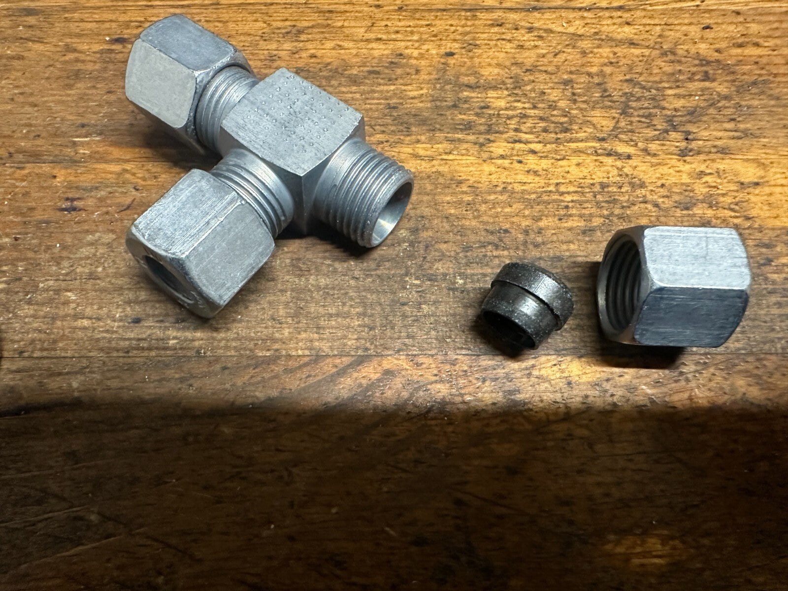 16mm 10L equal T piece Cutting ring Compression Adapter Voss pack of 2