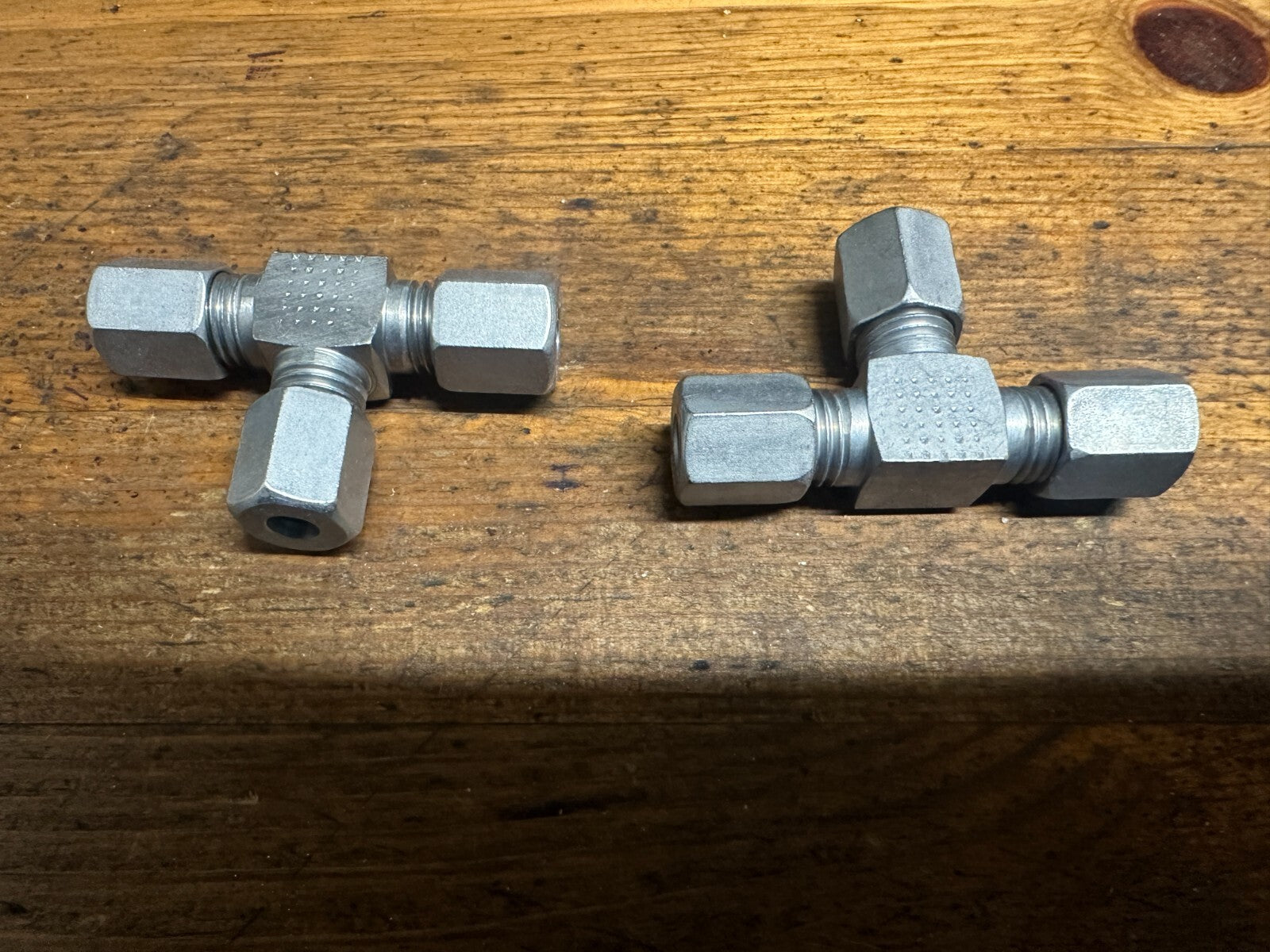 12mm 6L equal T piece Cutting ring Compression Adapter Voss pack of 2