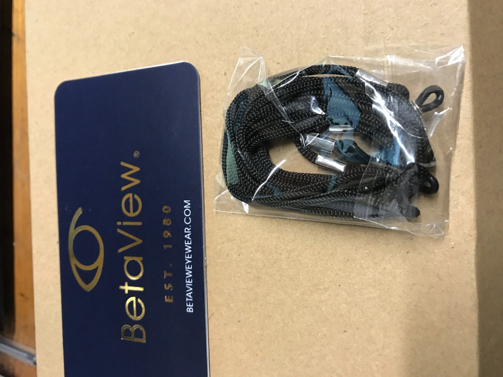 Betaview Reading Glasses Black Frames 3.0 with pouch and cords pack of 5