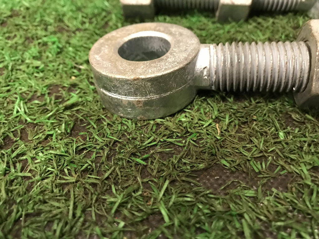 Gate Hinge Eye Bolt Galvanised  100mm x 20mm pack of 2