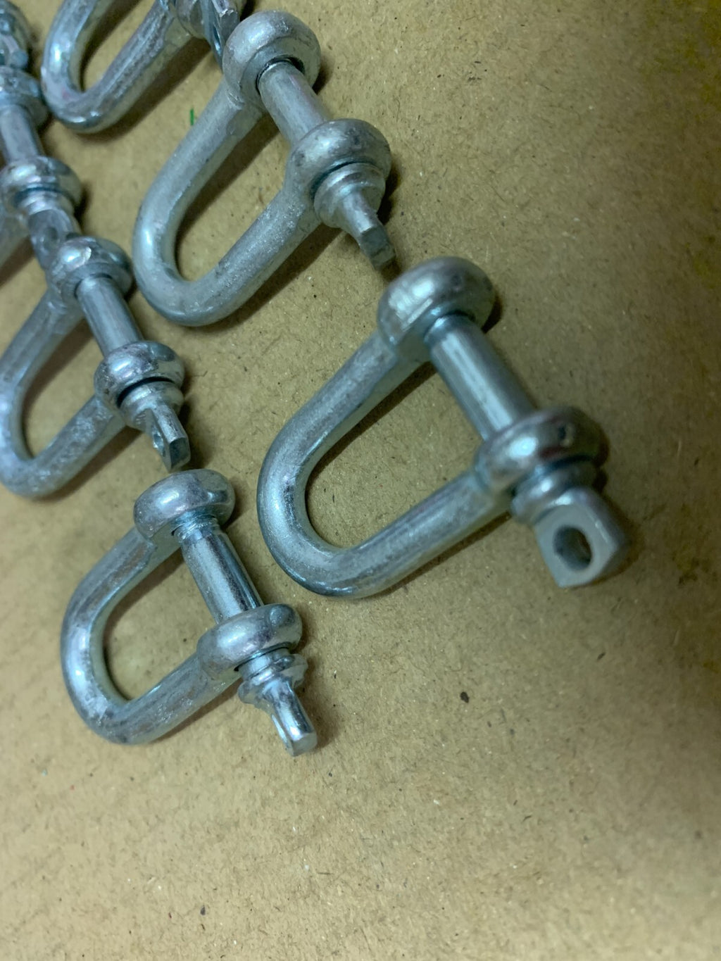 D Shackle 5mm Zinc plated steel pack of 10