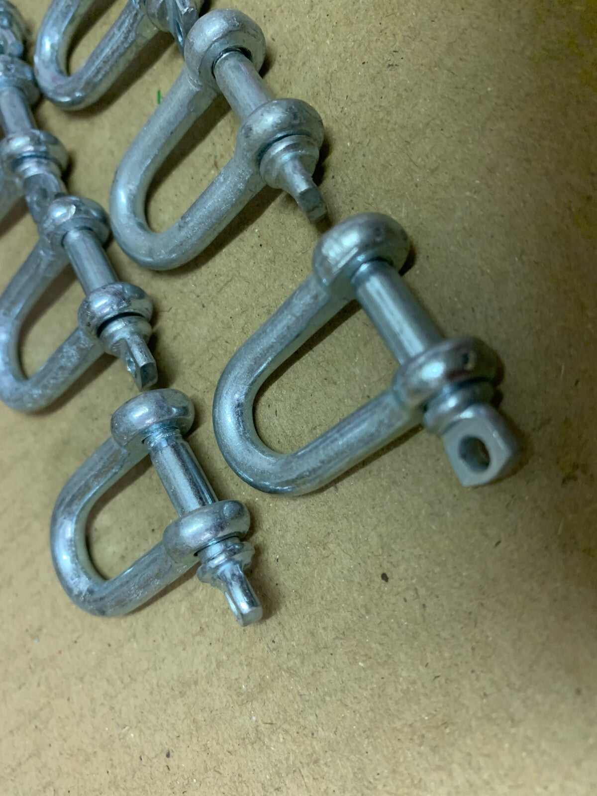 D Shackle 5mm Zinc plated steel pack of 10