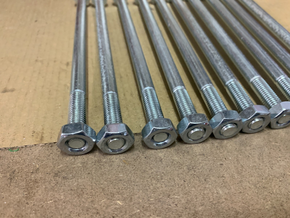 M10 x 200mm Bolt 8.8 grade with nut  pack of 10