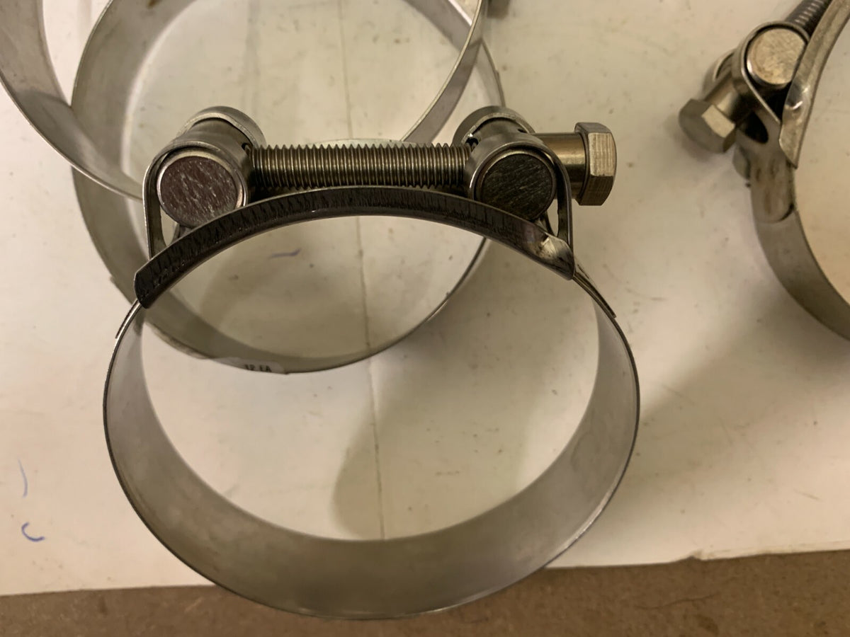 Hose Clamp Exhaust Layflat Suction Slurry Water Stainless Steel  86-91 mm x 4
