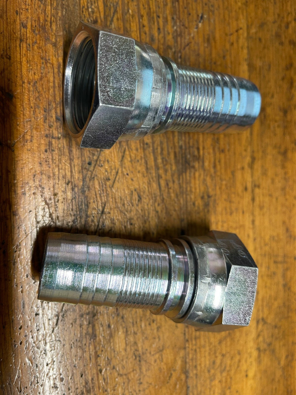 1 inch hydraulic hose insert 1" bsp female straight pack of 2