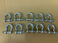 Bow Shackle 7mm  Zinc plated steel pack of 9