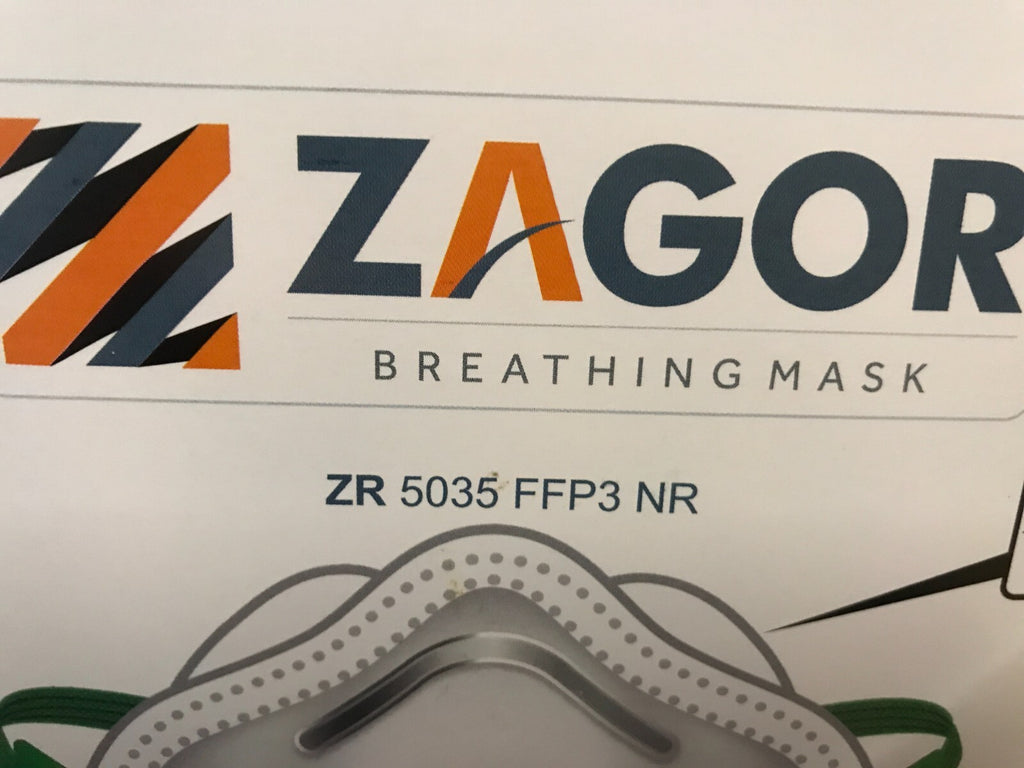 Dust Mask FFP3 Zagor 5035 FFP3 NR pack of 20 masks