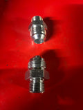 1/2 Bsp x 1" 1/16 JIC m/m hydraulic adapter pack of 2