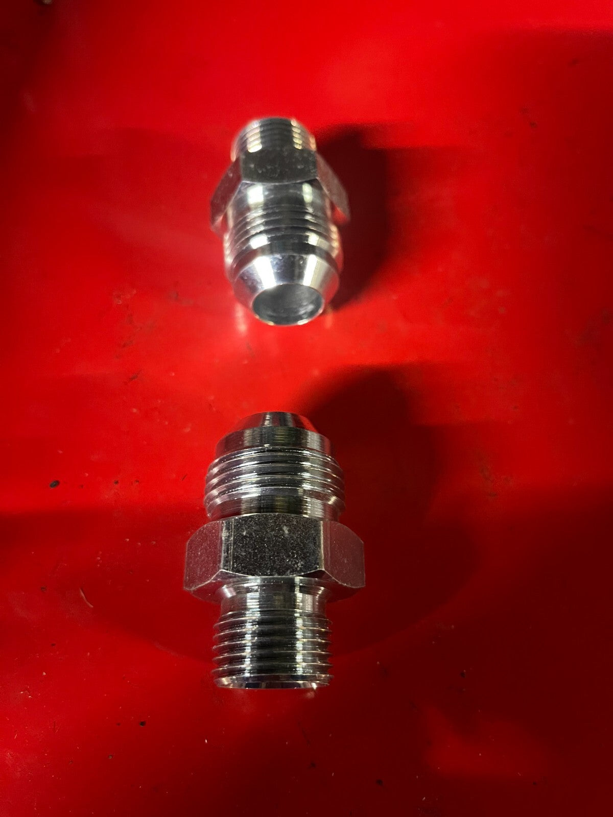 1/2 Bsp x 1" 1/16 JIC m/m hydraulic adapter pack of 2