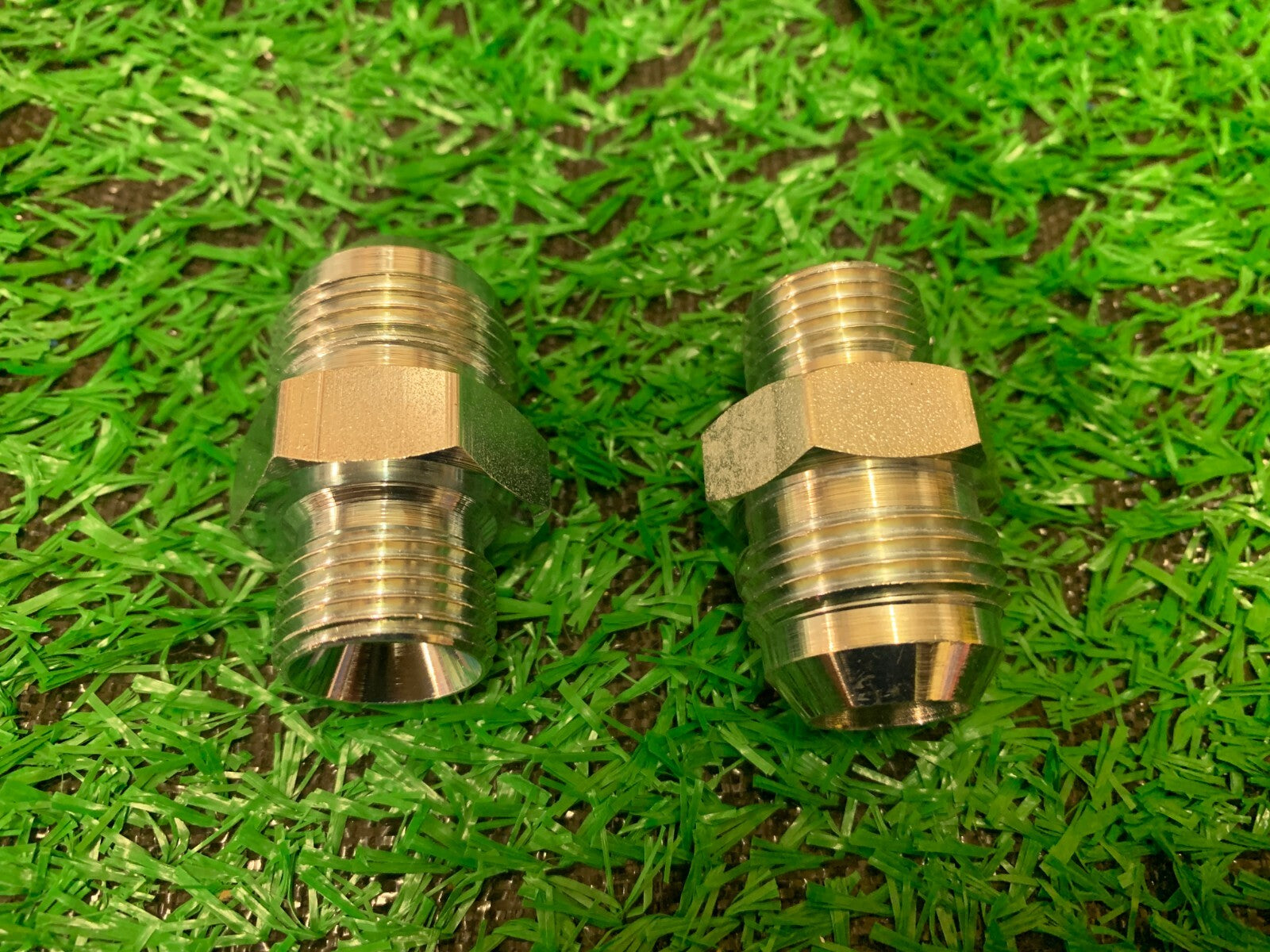 1/2 bsp x 1" 1/6  Jic male / male adapter pack of 2