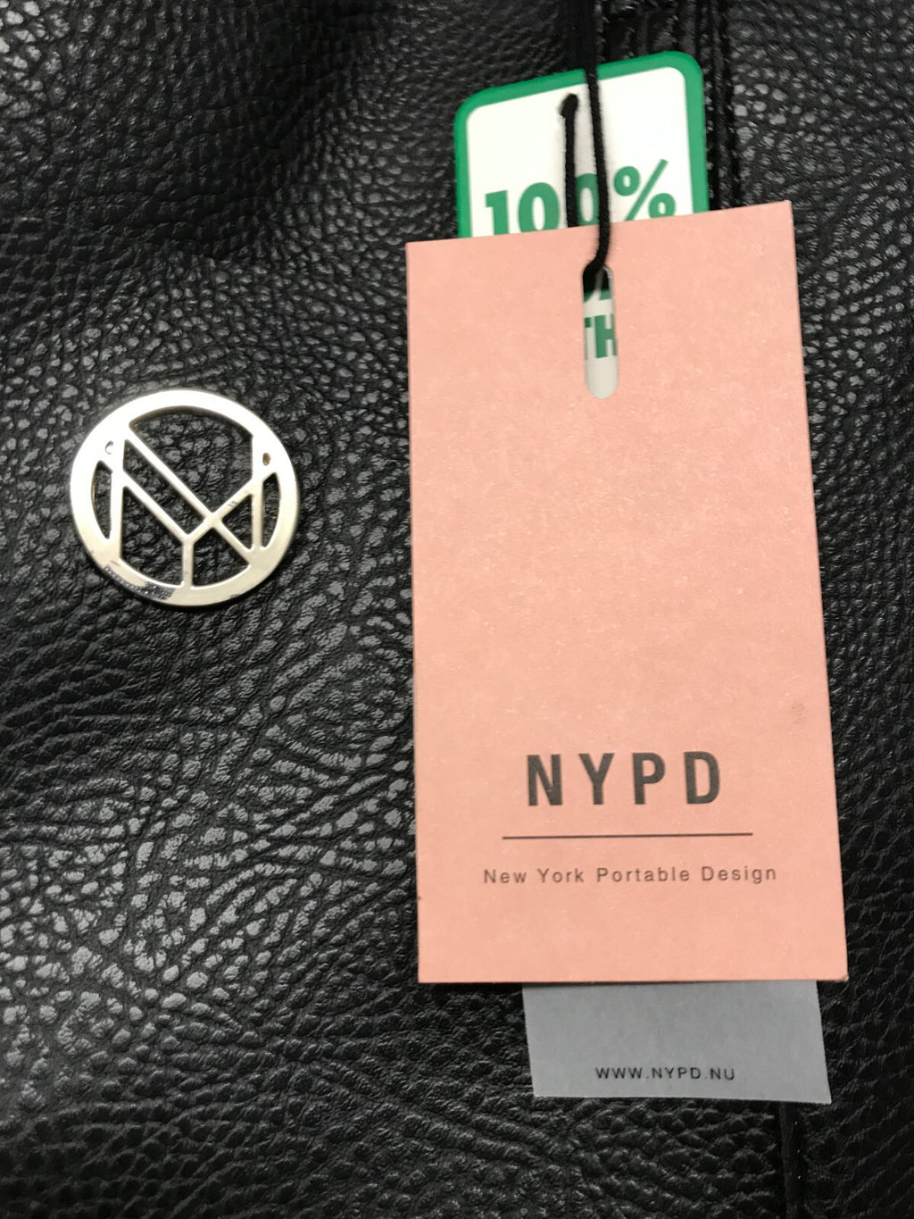 Womens Shoulder Tote Bag NYPD Black New