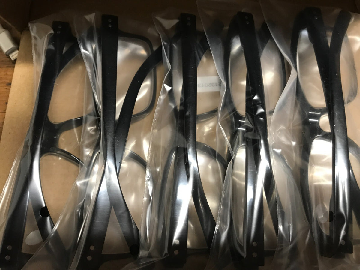 Betaview Reading Glasses Black Frames 3.0 with pouch and cords pack of 5
