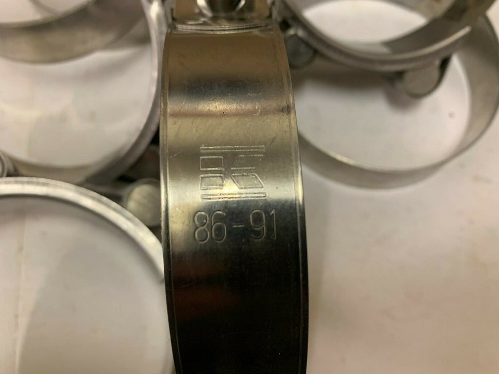 Hose Clamp Exhaust Layflat Suction Slurry Water Stainless Steel  86-91 mm x 4