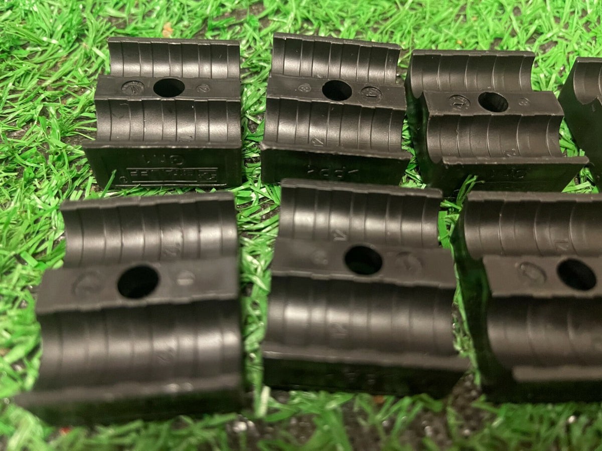 Stauff 12mm Hydraulic hose double clamp weld on bracket pack of 5