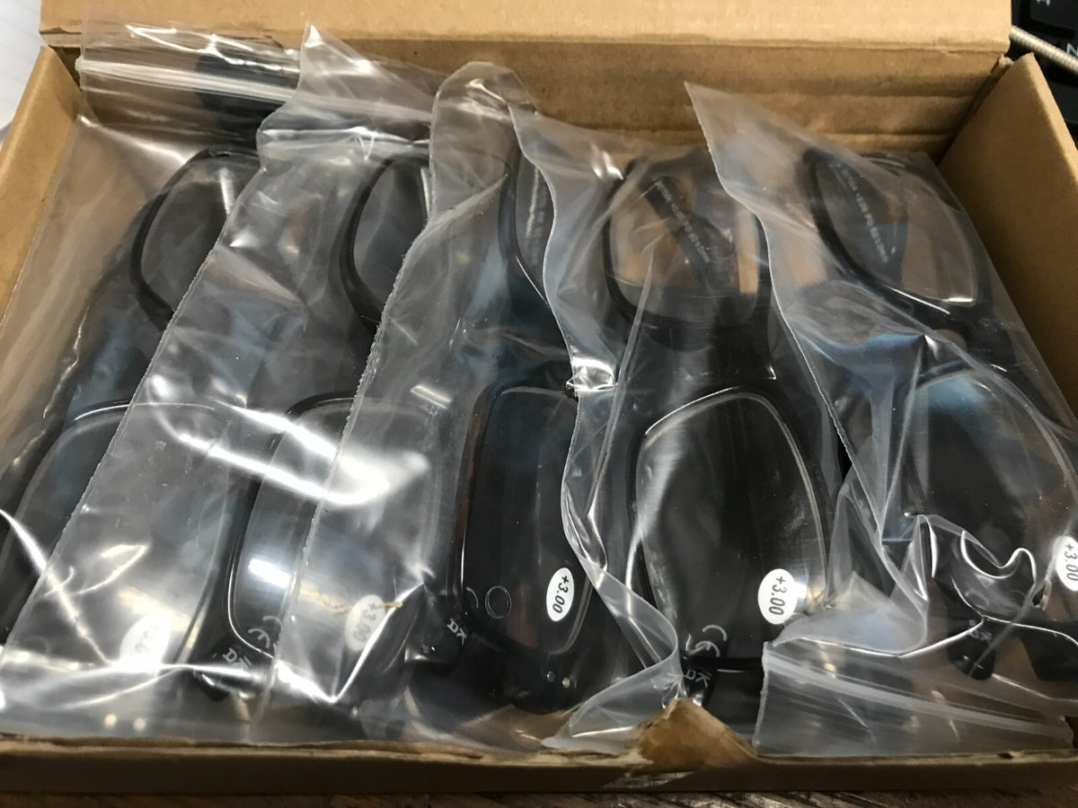 Betaview Reading Glasses Brown Frames 2.5 with pouch and cords pack of 5