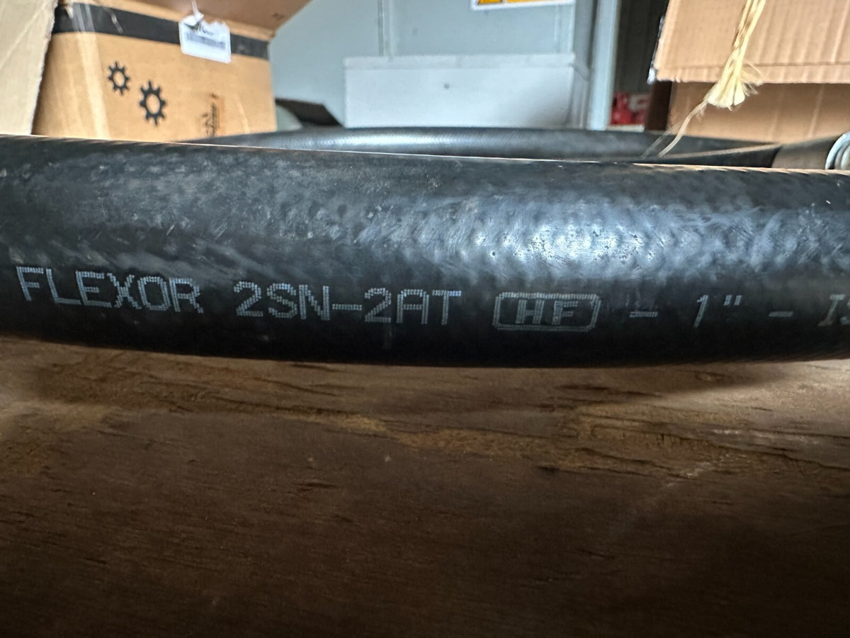 HGV Bulker Hydraulic Tipping Hose 1 " 2 wire 3000mm with VCR coupling