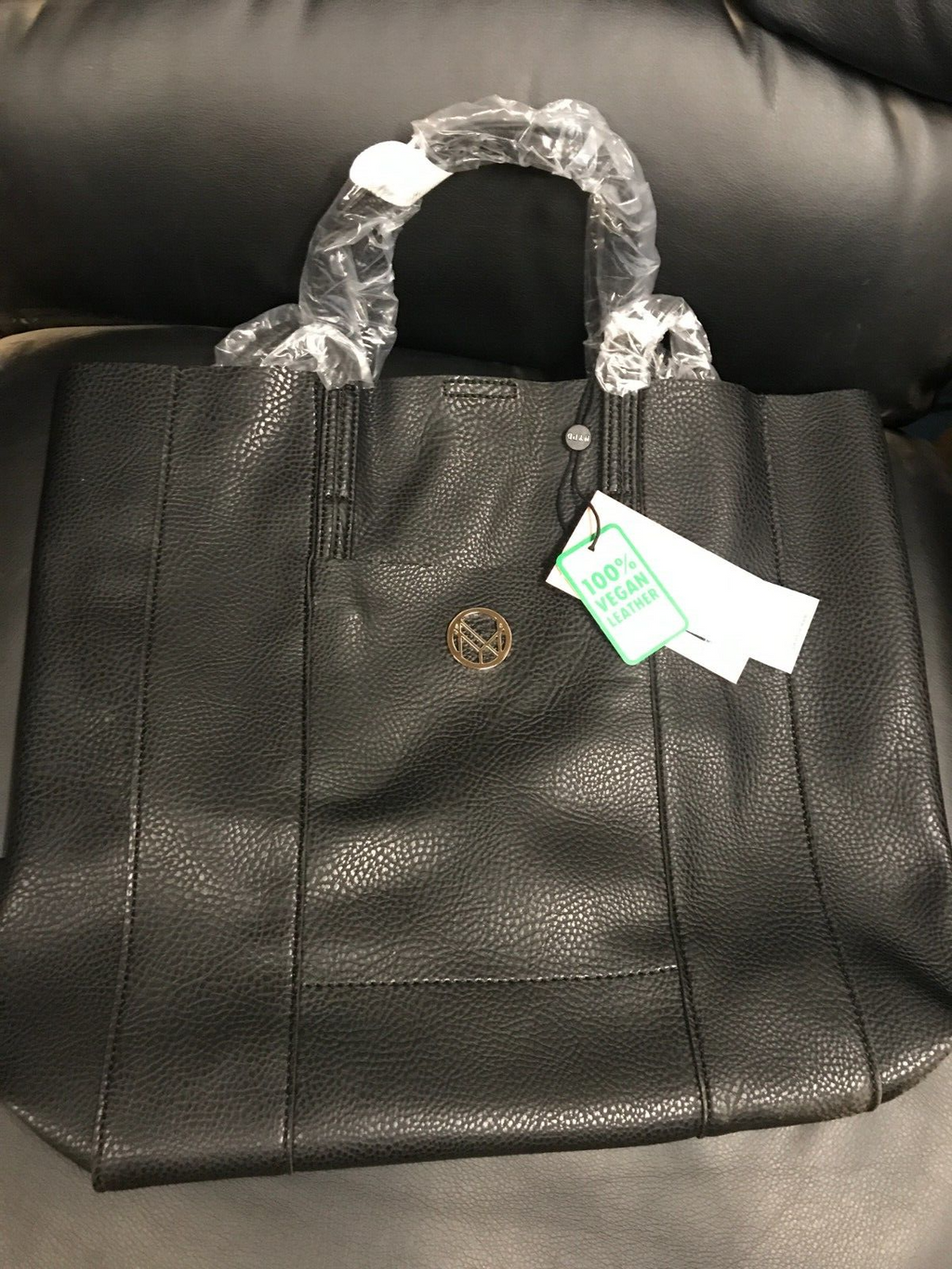 Womens Shoulder Tote Bag NYPD Black New