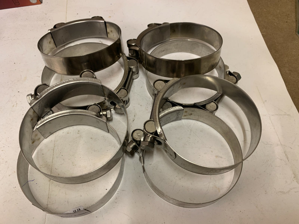 Hose Clamp Exhaust Layflat Suction Slurry Water Stainless Steel  86-91 mm x 4