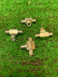 1/4  bsp equal tee piece hydraulic adapter pack of 4
