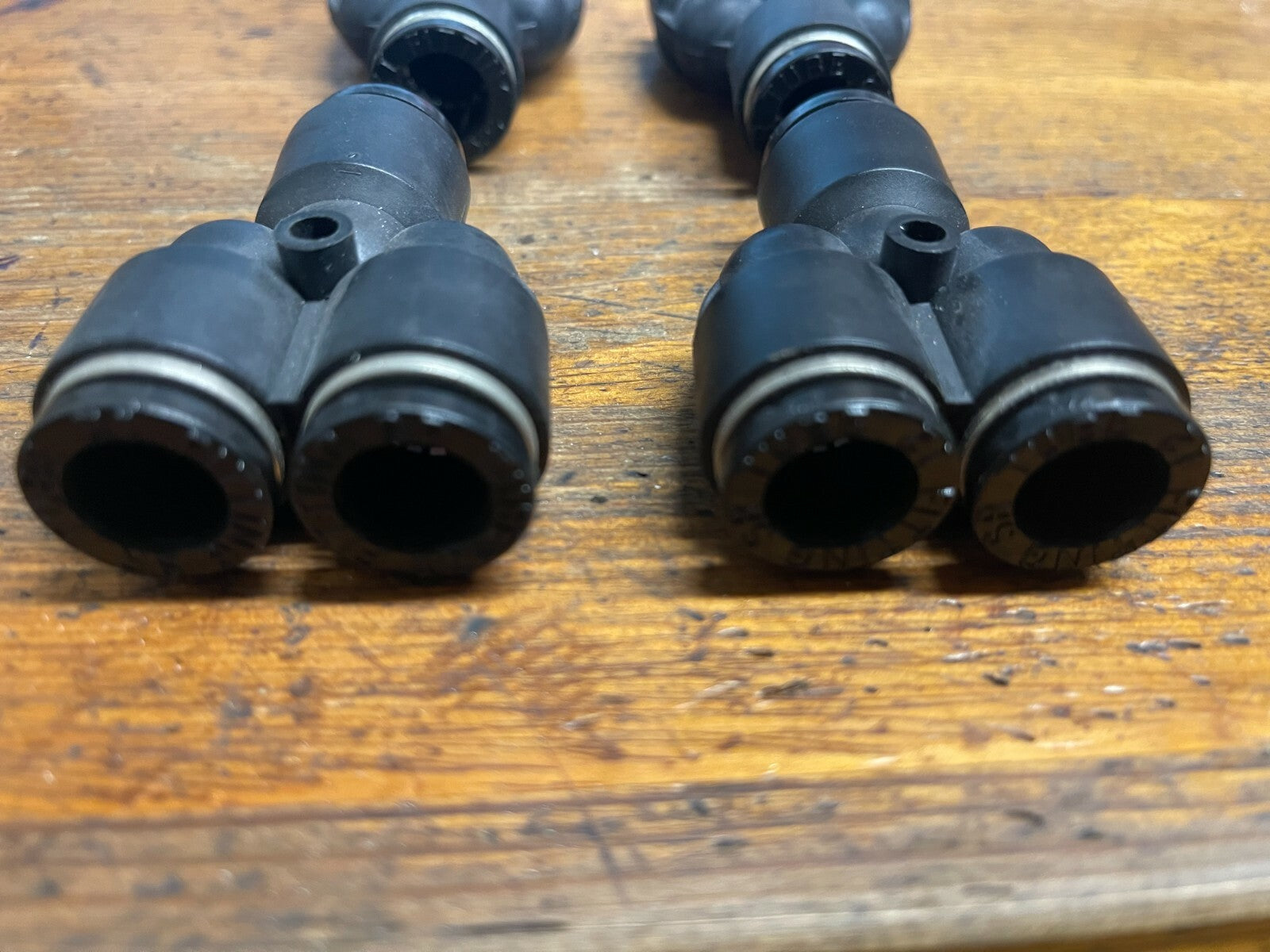 12mm 2 Way Divider Y Push Fit Fitting Connector SR TUBE pack of 4