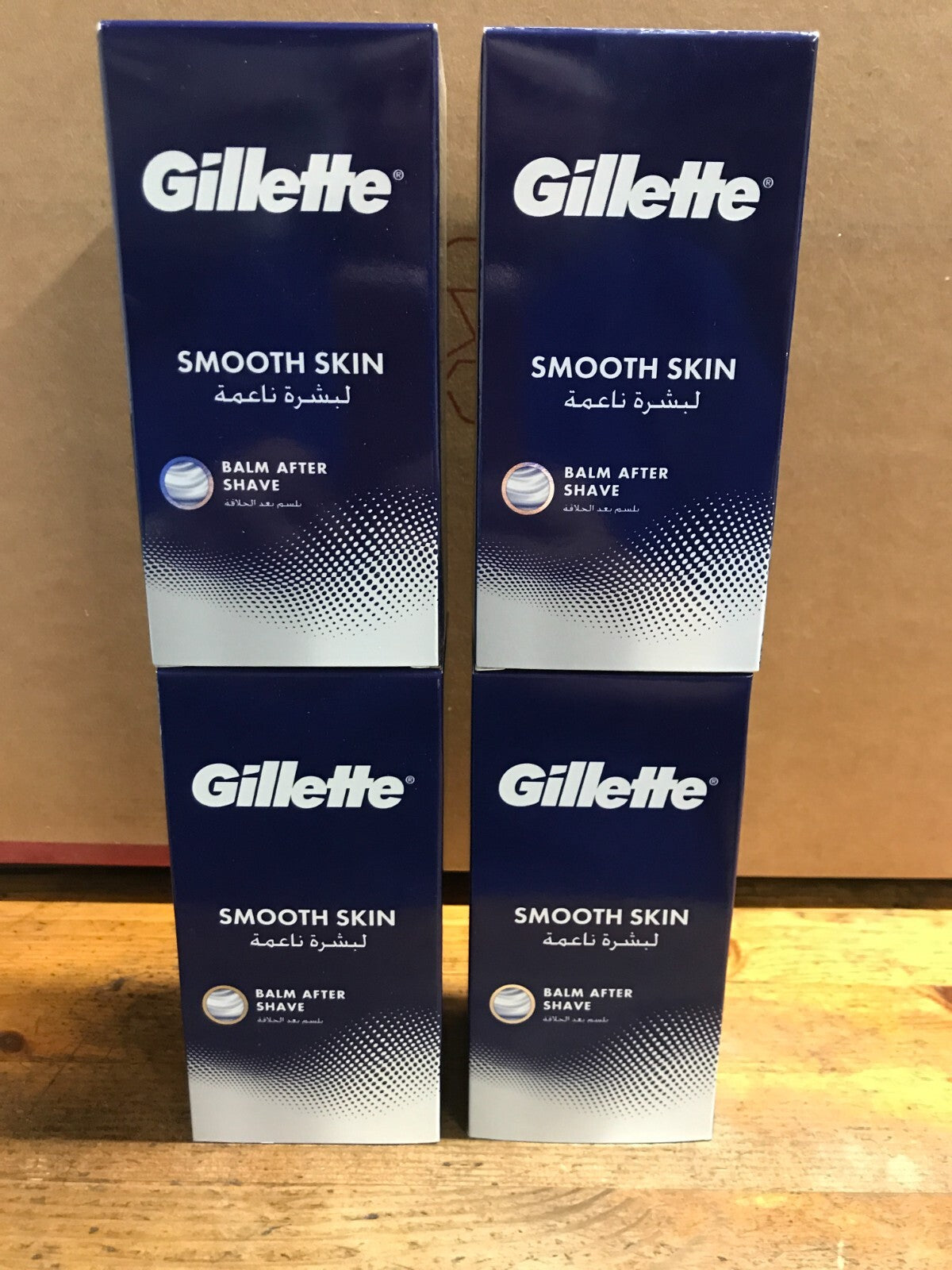 Gillette Smooth Skin Balm After Shave 100ml tubs  pack of 4