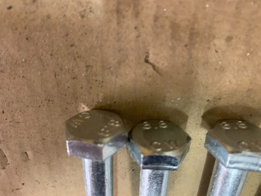 M10 x 200mm Bolt 8.8 grade with nut  pack of 10